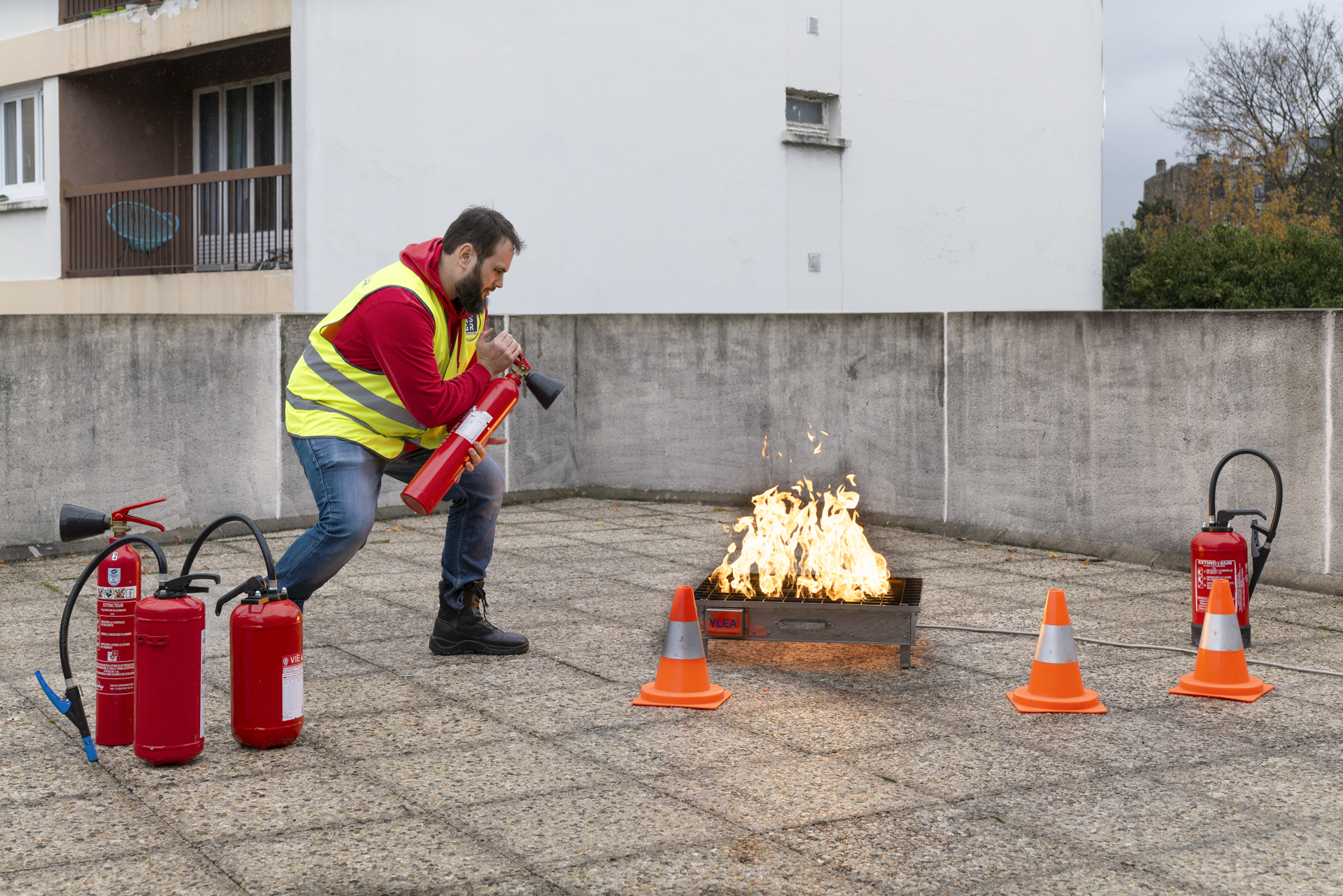 Formation extincteur dans une entreprise dans laquelle cette formation est obligatoire